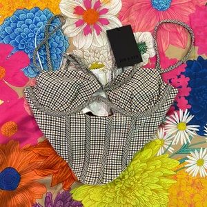 *NWT* Princess Polly - JGR & STN DYLAN CORSET CHECK - US 0